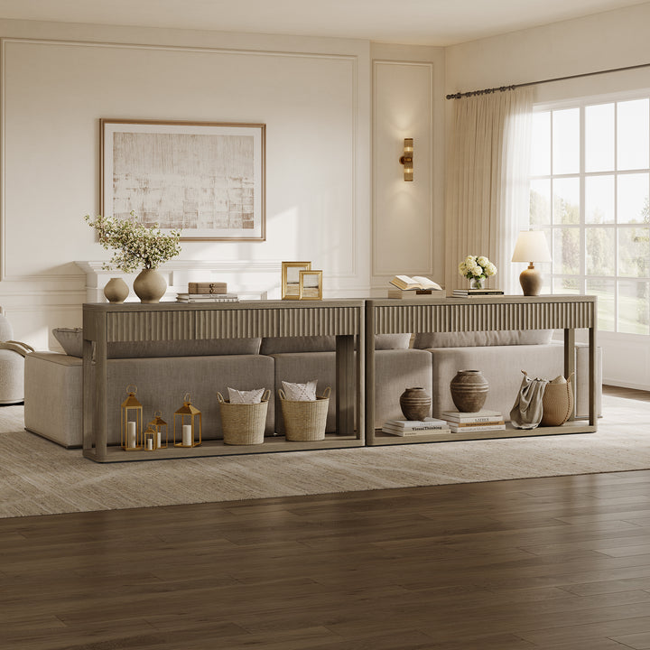 Cas Modern Console Table with 3 Drawers