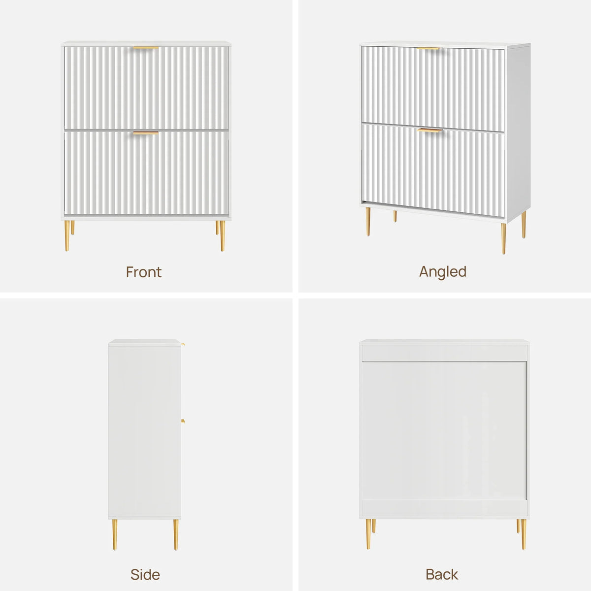 Opus Double Flip Drawer Shoe Cabinet