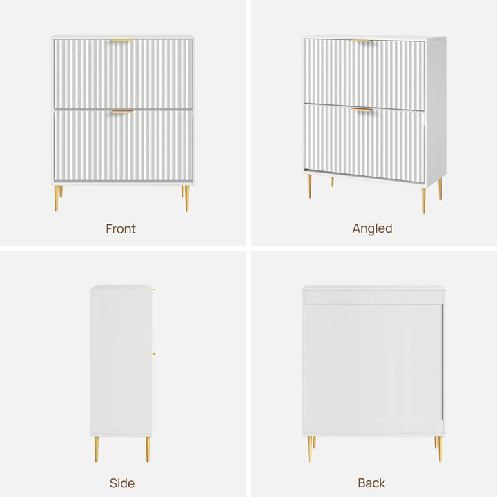 Opus Double Flip Drawer Shoe Cabinet