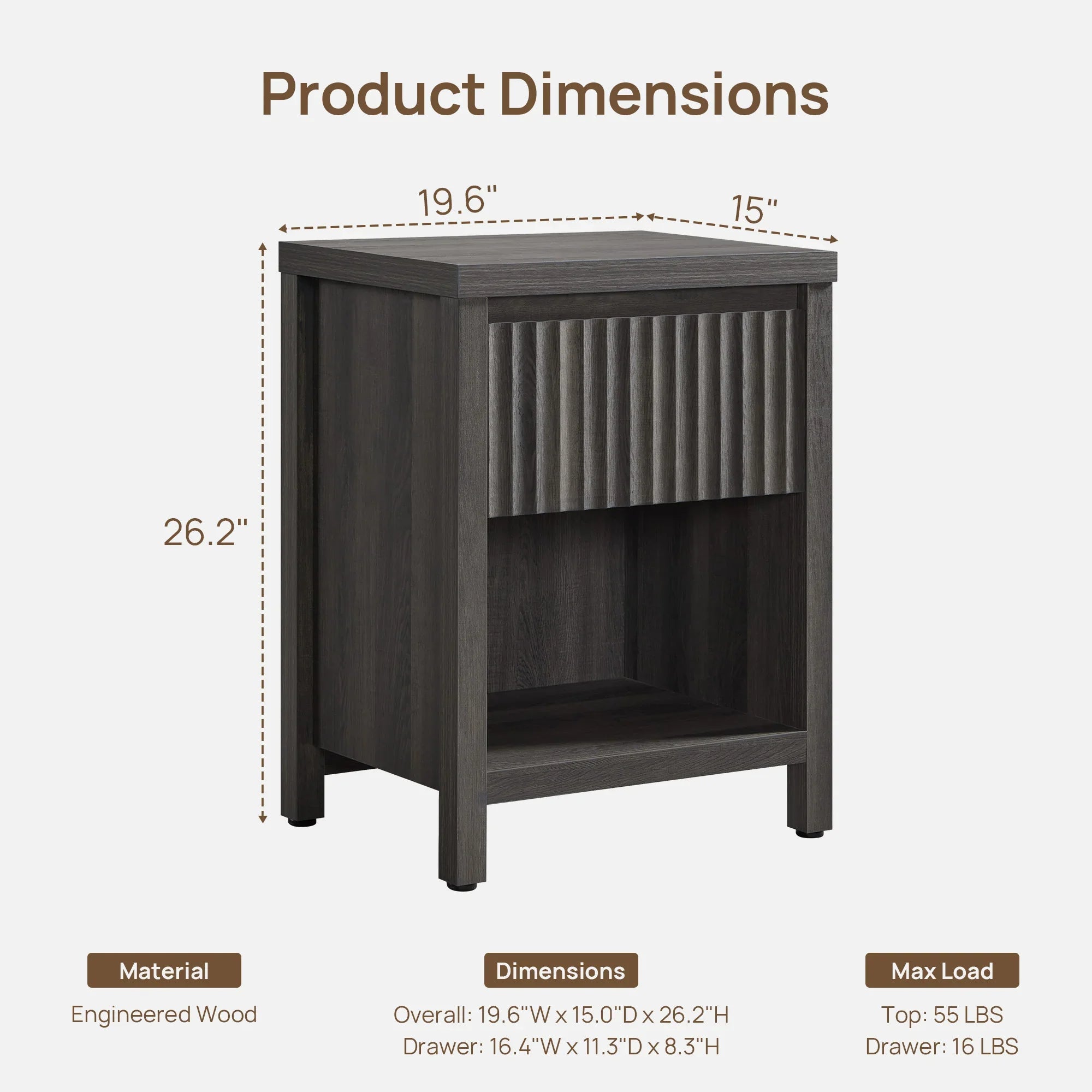 Prelude Nightstand with 1 Drawer