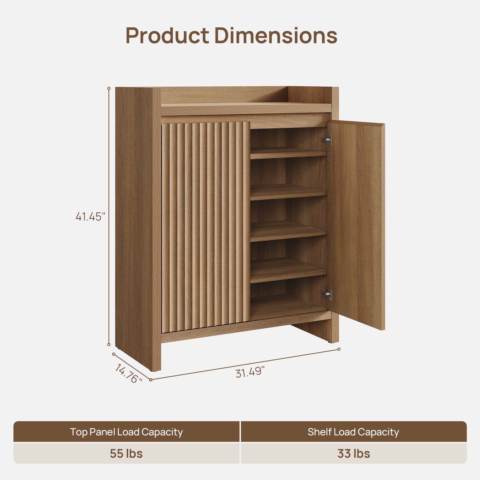 Prelude Shoe Cabinet, Up to 24 Pairs