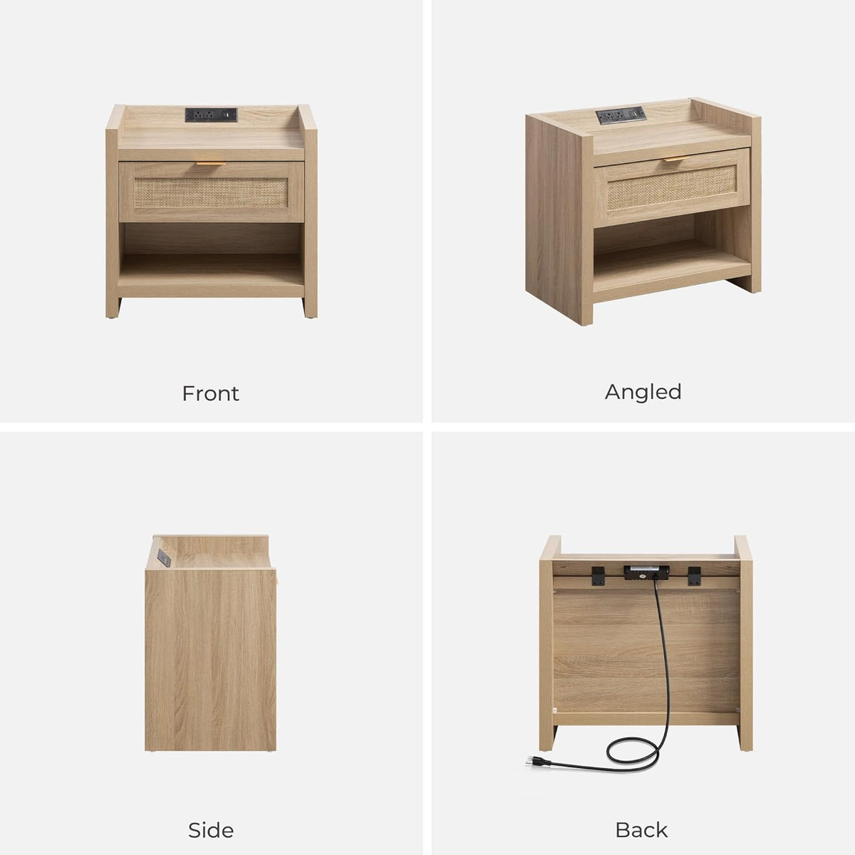 Savanna 1-Drawer Nightstand, Set of 2