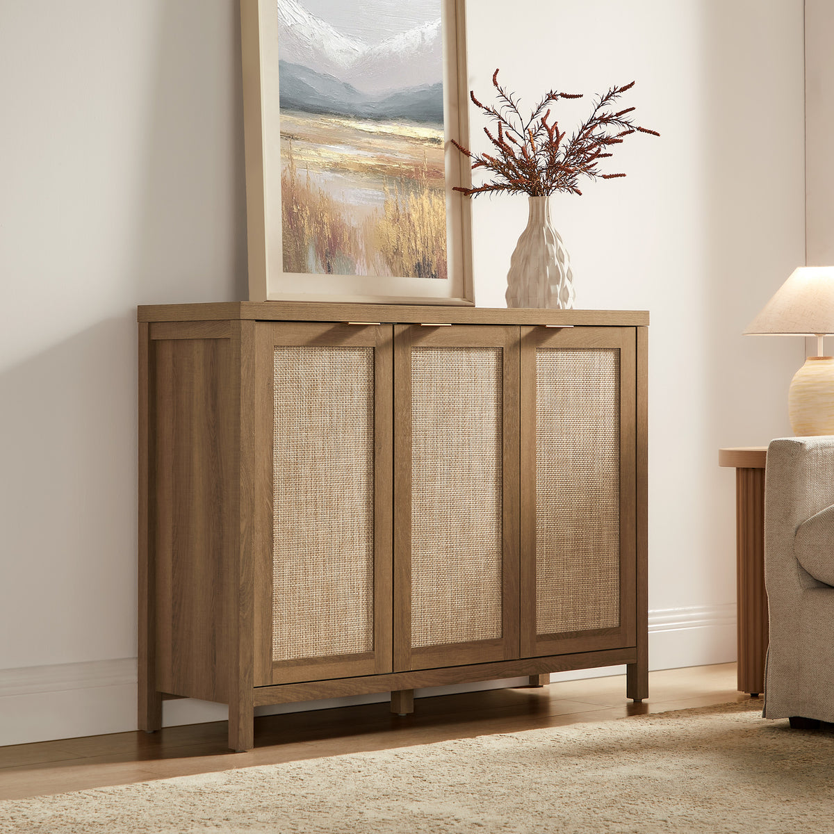 Savanna 43.5-Inch Wide Buffet Cabinet with Storage