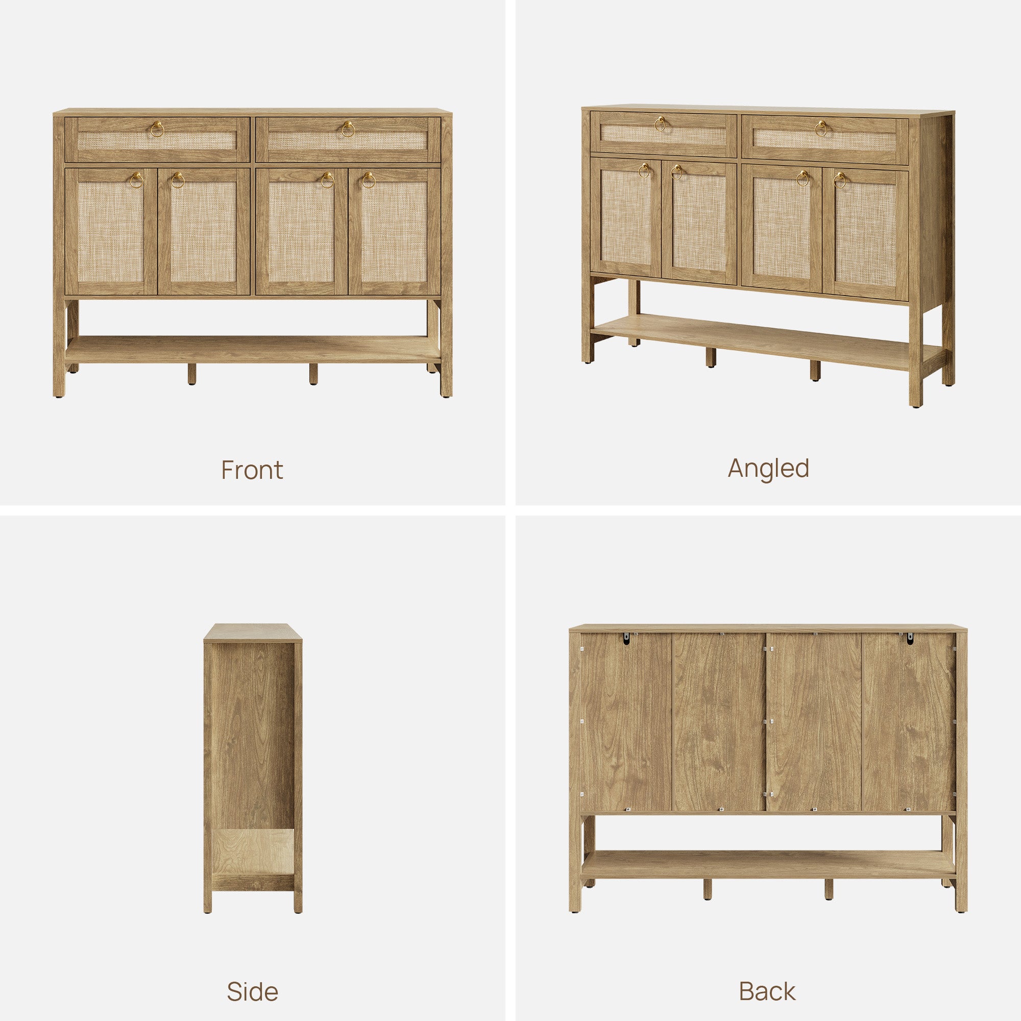 Terra Rattan Sideboard Cabinet, Modern Storage