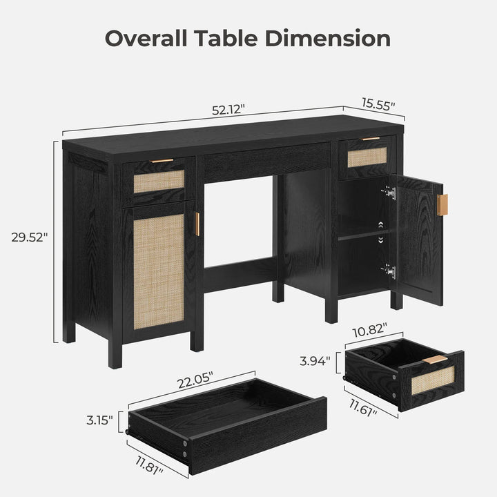 Savanna Black Makeup Vanity