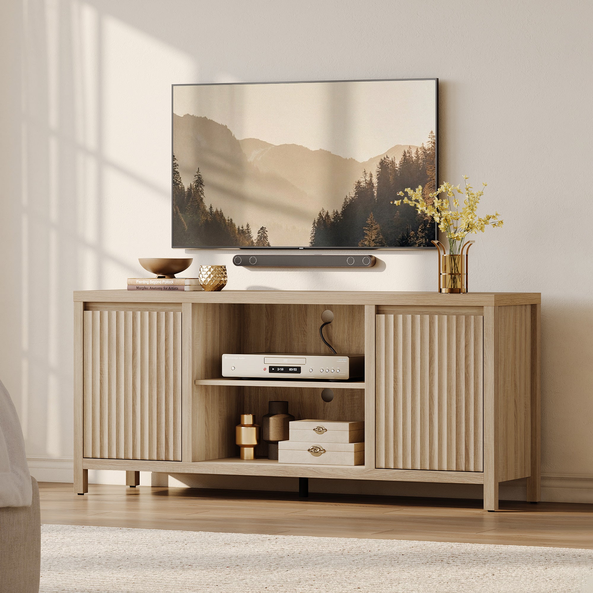 Prelude Modern TV Console, Living Room Storage