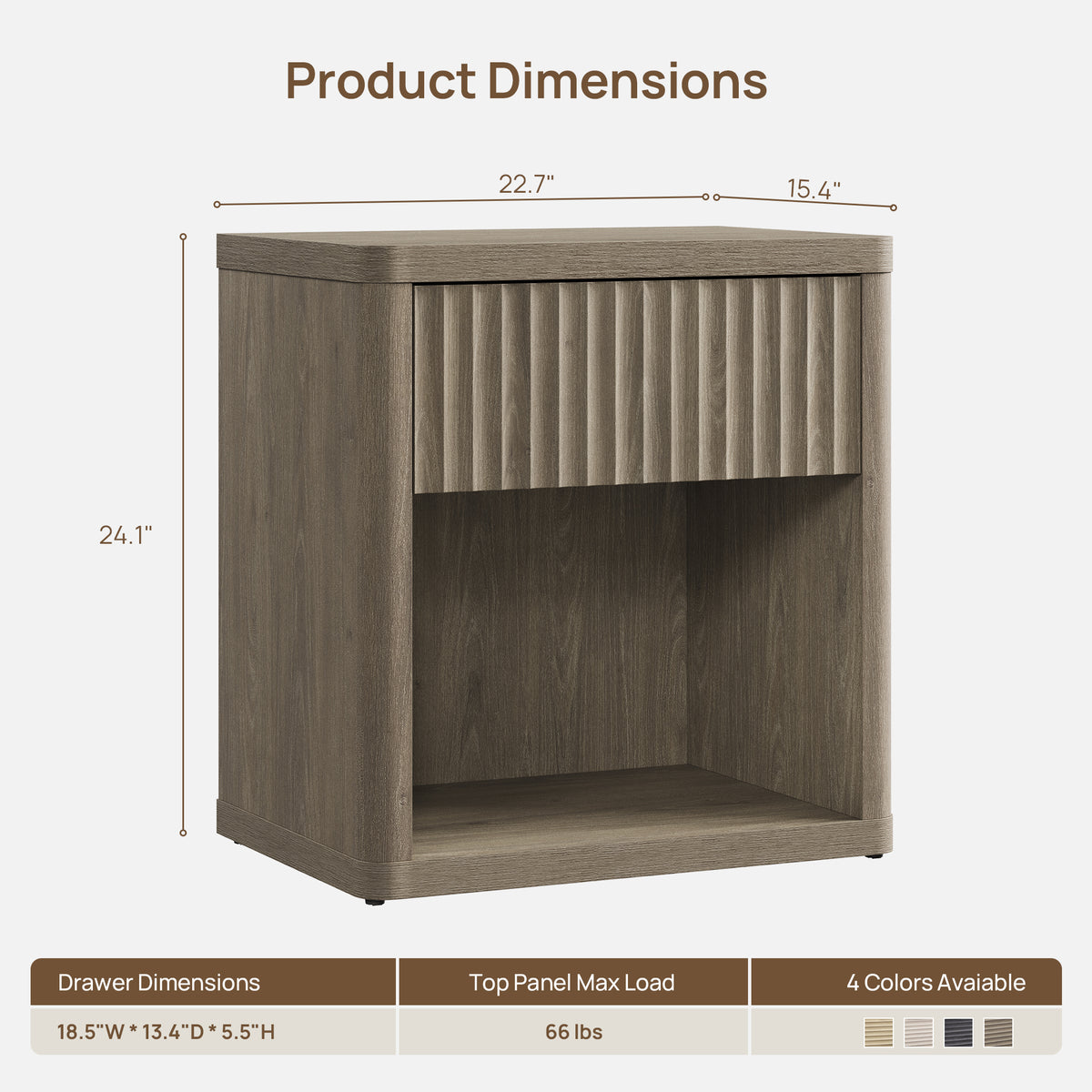 Stria 6-Drawer Dresser and Cas Nightstand Set