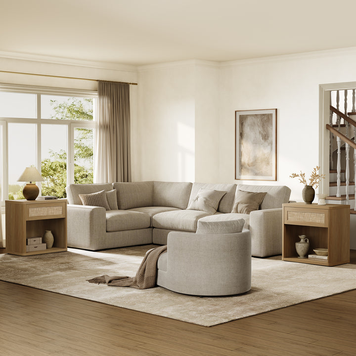 Zura Sectional Bedroom Sets, Large Storage for Bedroom