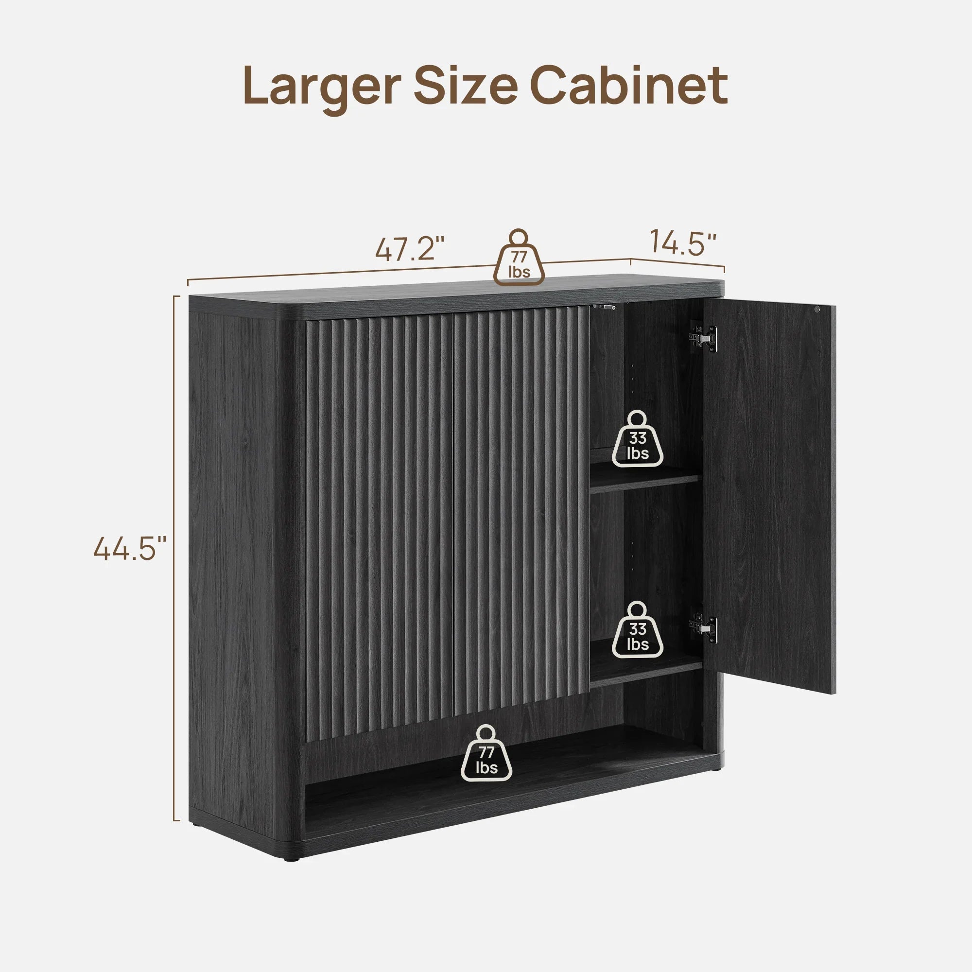 Cas Shoe Cabinet with 3 Doors