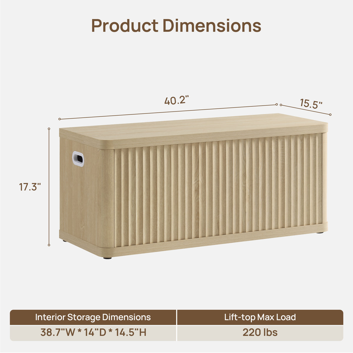 Cas Storage Shoe Bench with Flip-Top Lid