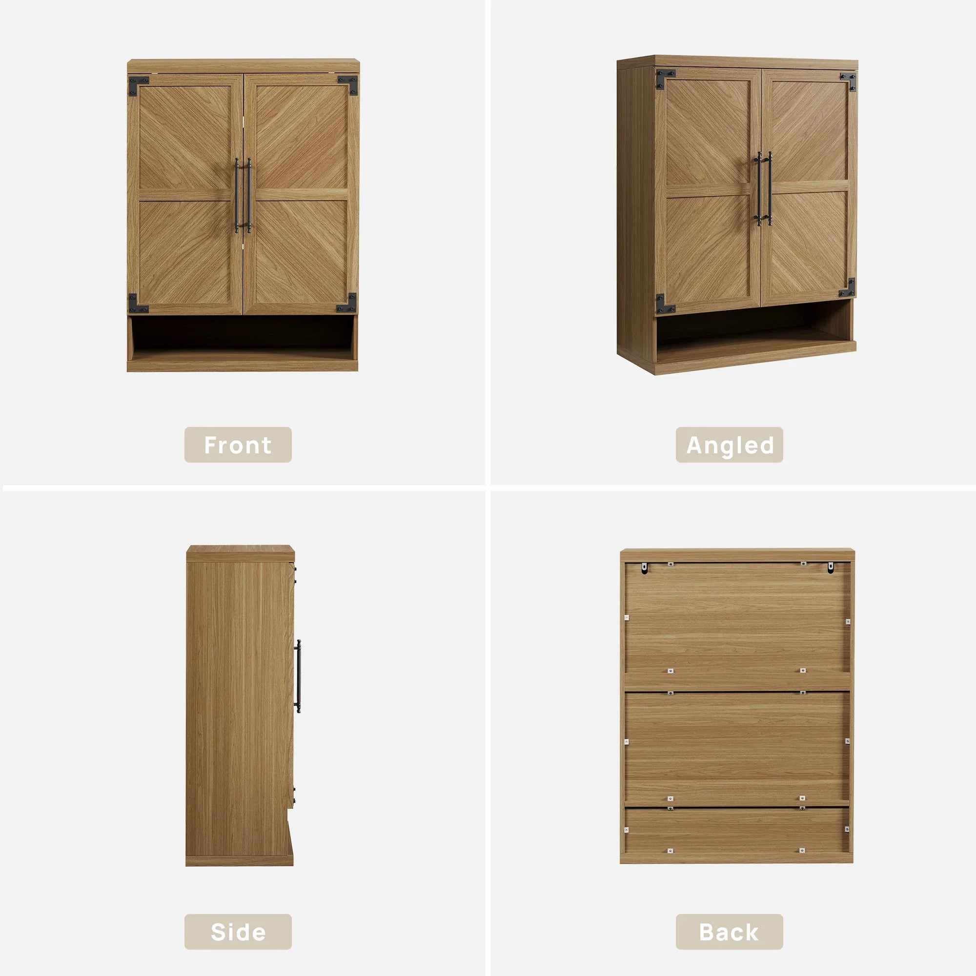 Willow Shoe Cabinet with 2 Doors for Entryway