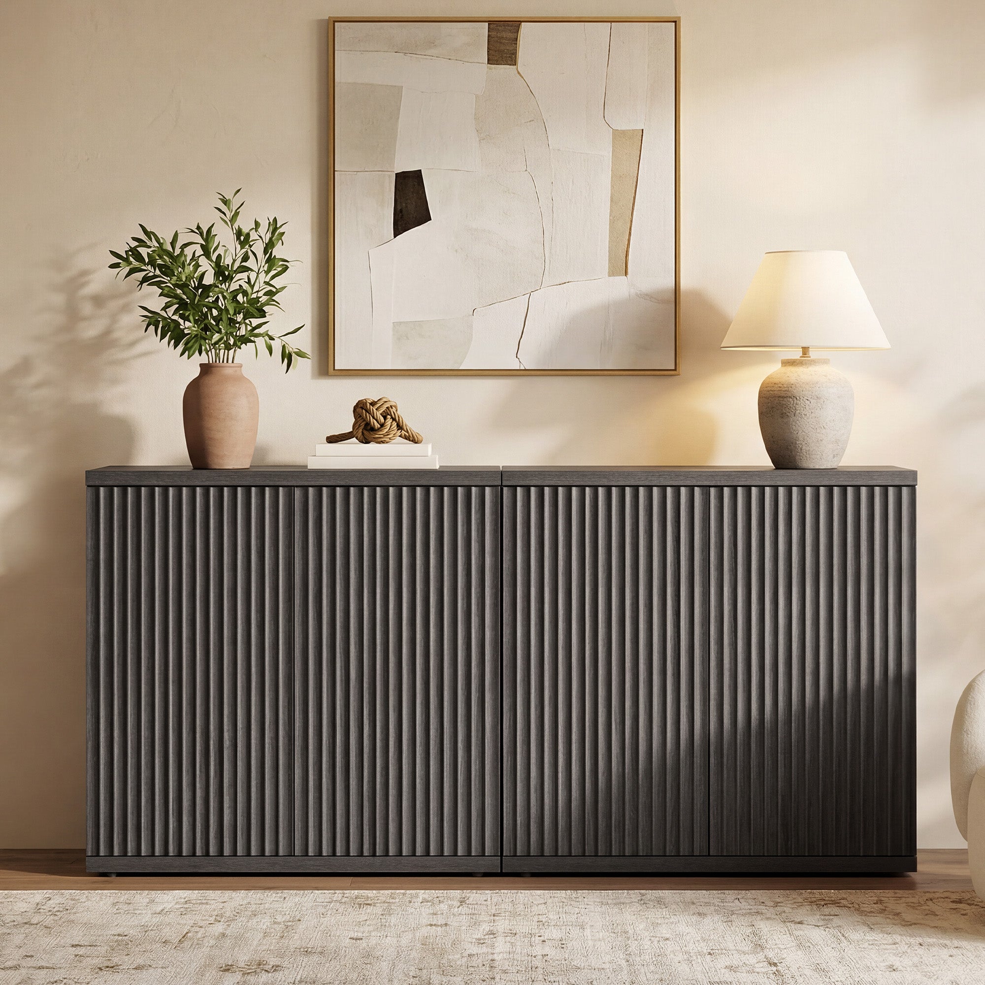 Stria Sideboard Cabinet, Living Room Storage