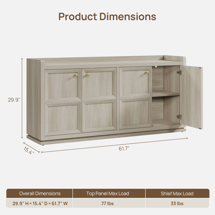 Helio Sideboard with 4 Doors
