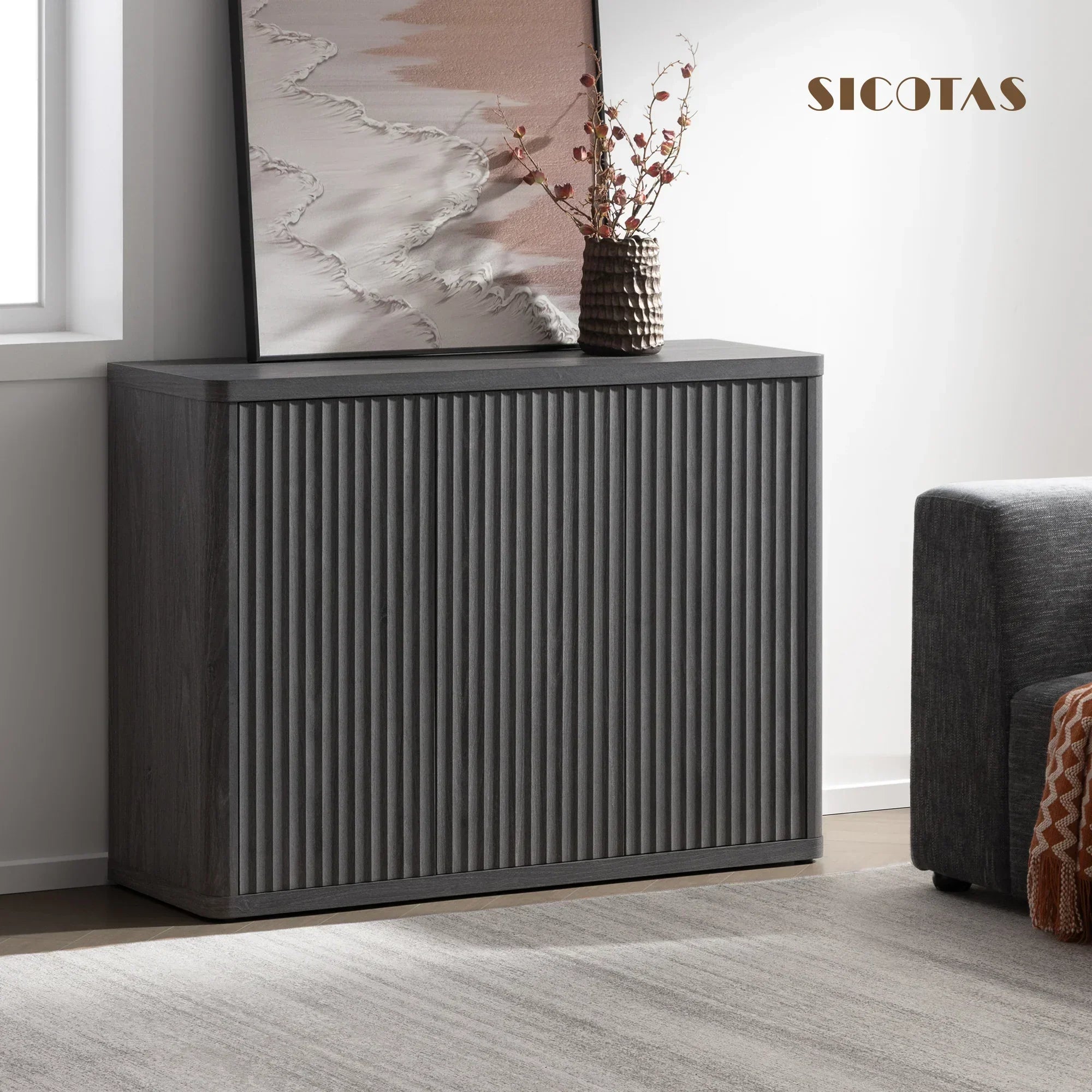 Cas TV Stand with Doors