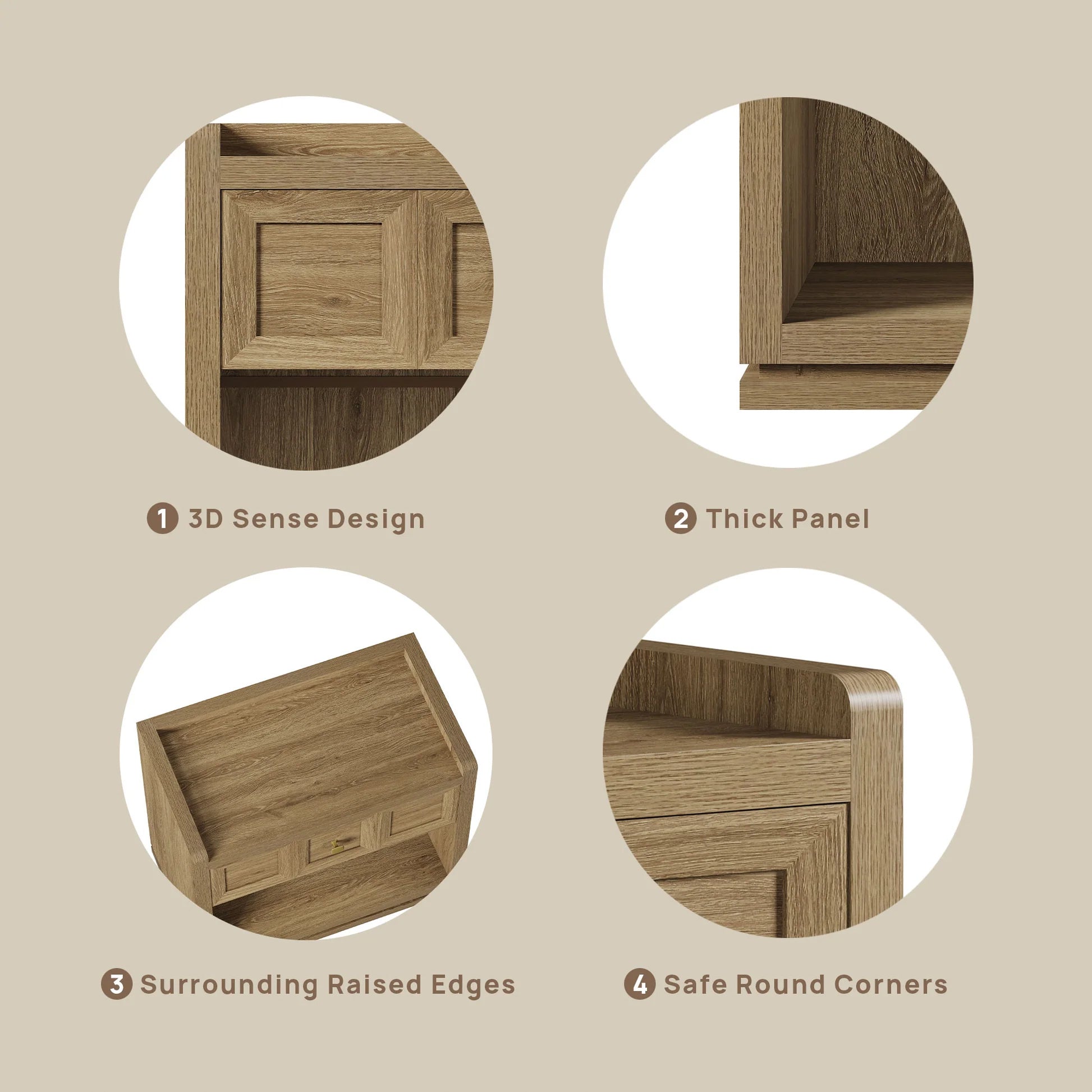 Helio 6 Drawers Dresser and Nightstand