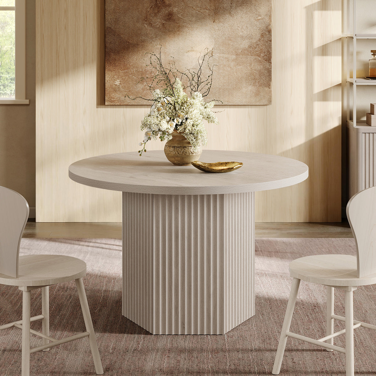 Cas Round Dining Table for 6