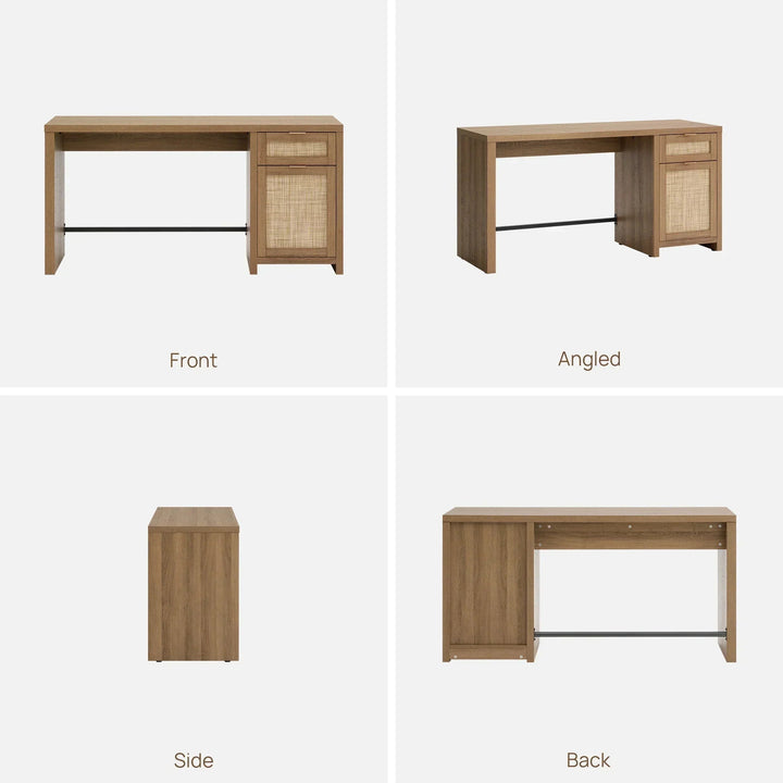 Savanna Office Desk with Storage, Set of 2