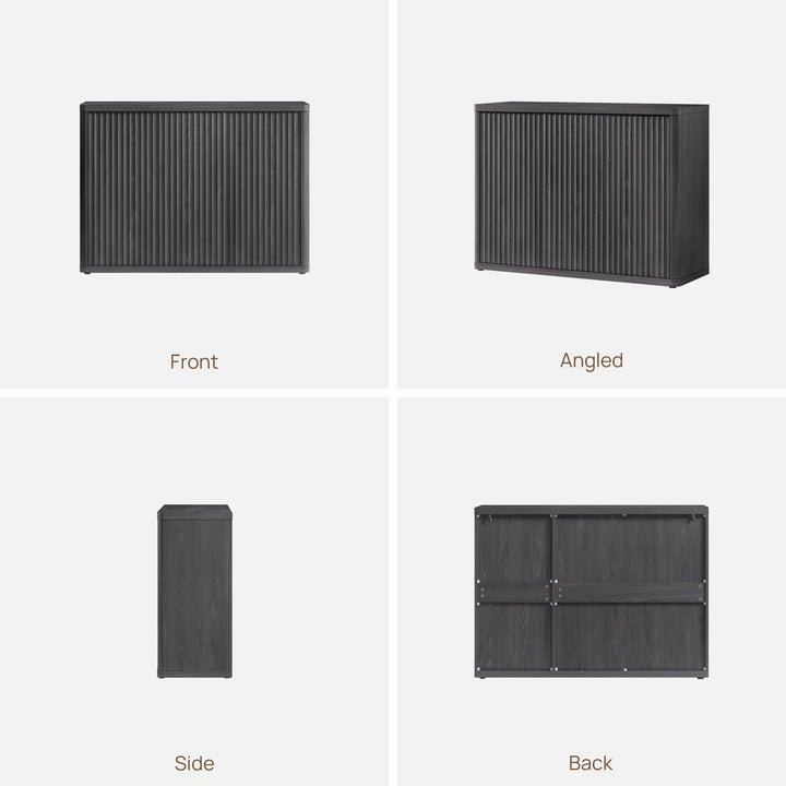 Cas 3-Door Sideboard - 2 Pieces - White Alder
