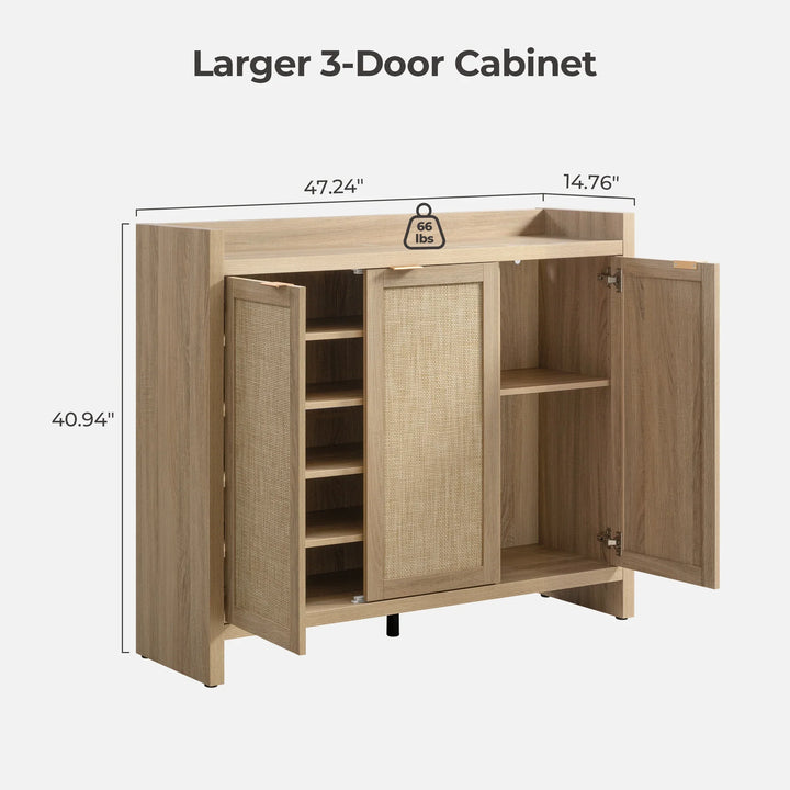 Savanna Tall Shoe Cabinet,30 Pairs Shoes