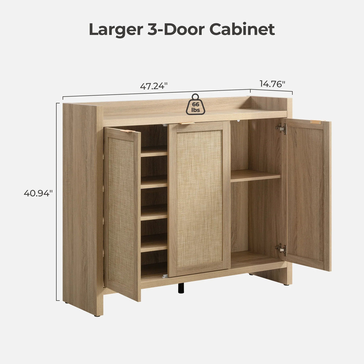 Savanna Tall Shoe Cabinet,30 Pairs Shoes