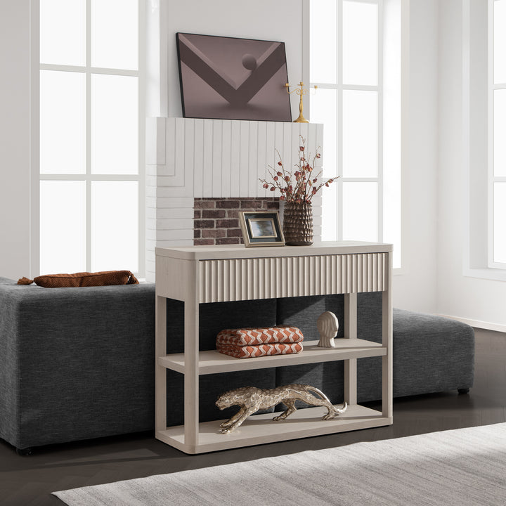 Cas Narrow Console Table with Drawers