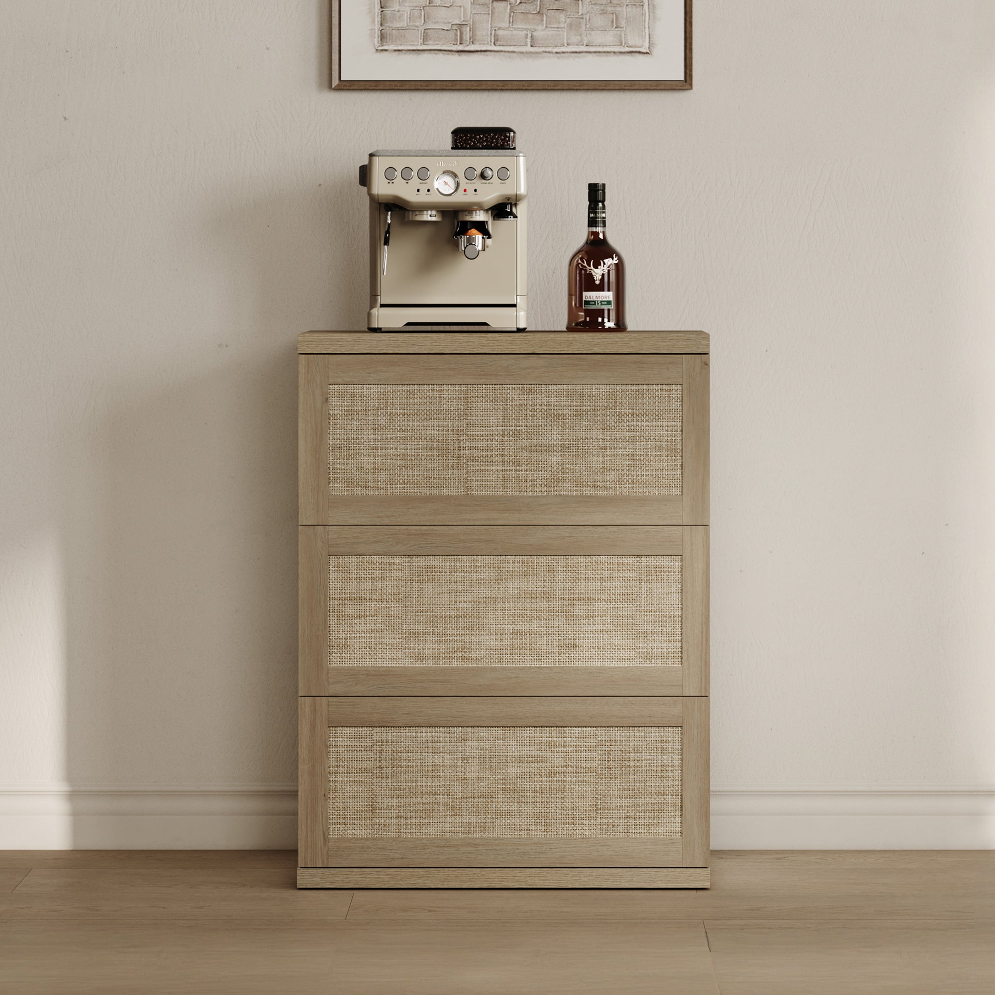 Zura Rattan Sectional Dresser, Large Size Option