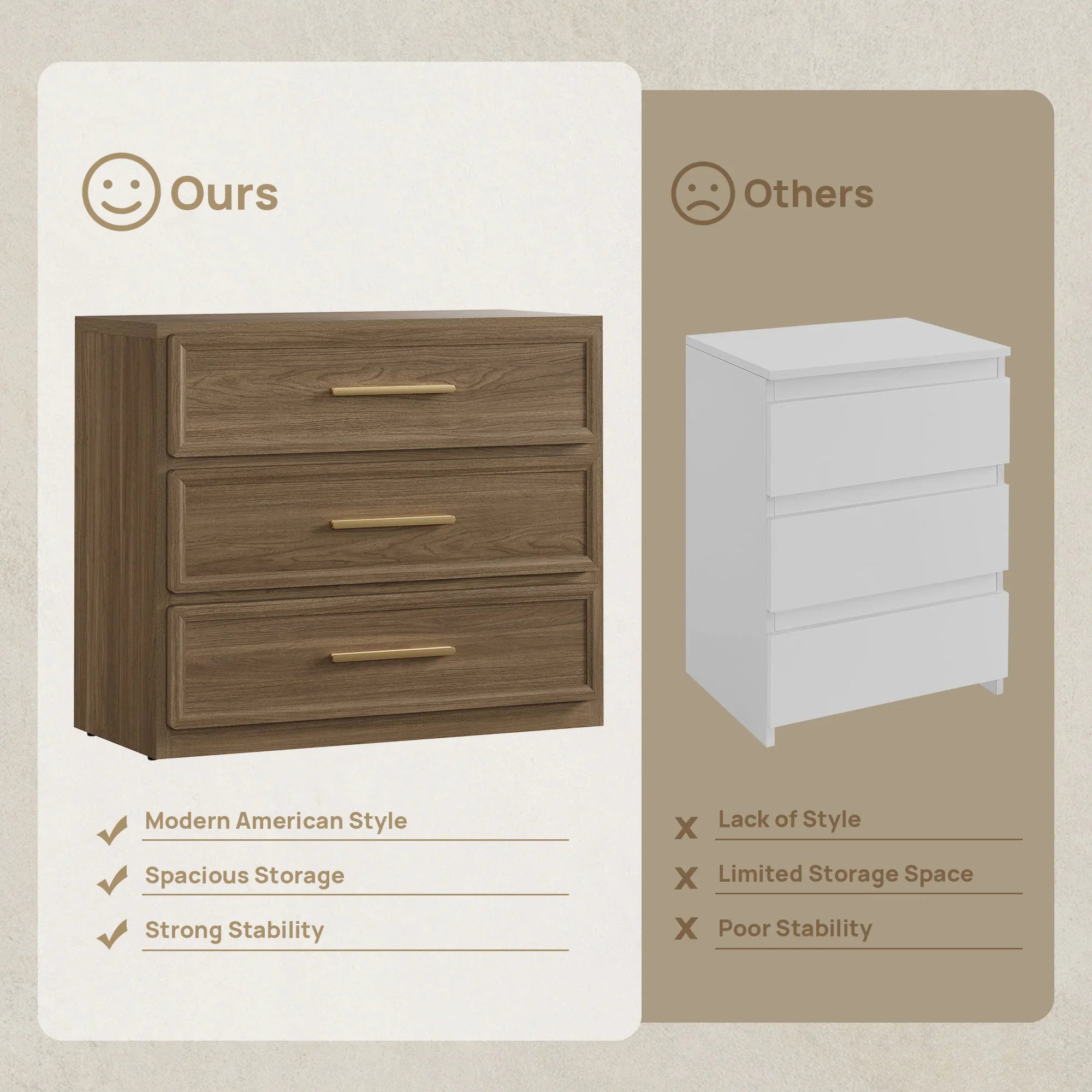 Crescent Modular 9 Drawers Dresser for Living Room