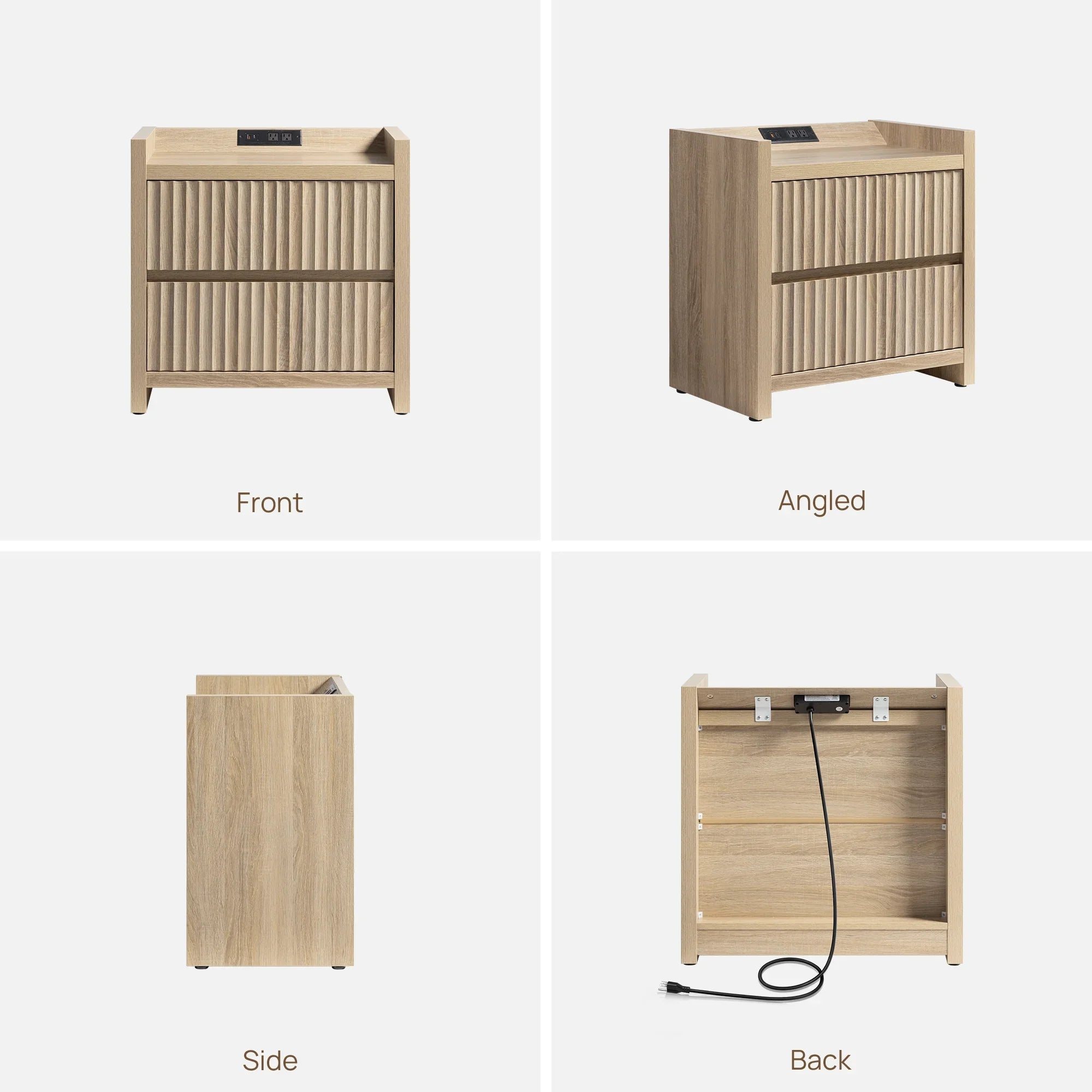 Prelude End Tables, 2 Drawers