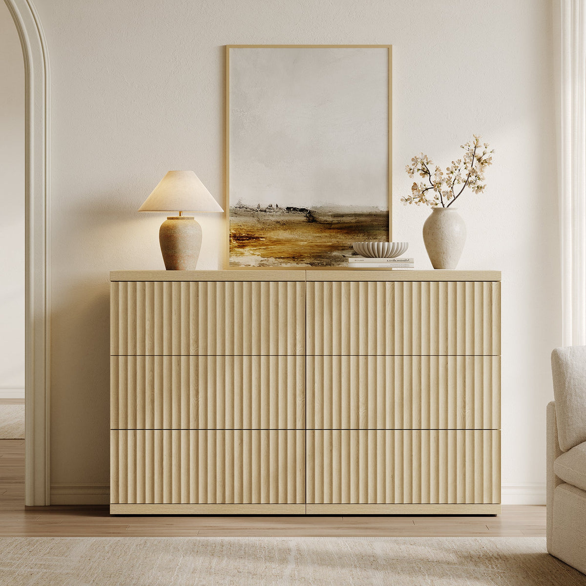 Stria Large Modular Dresser, Flexible Storage
