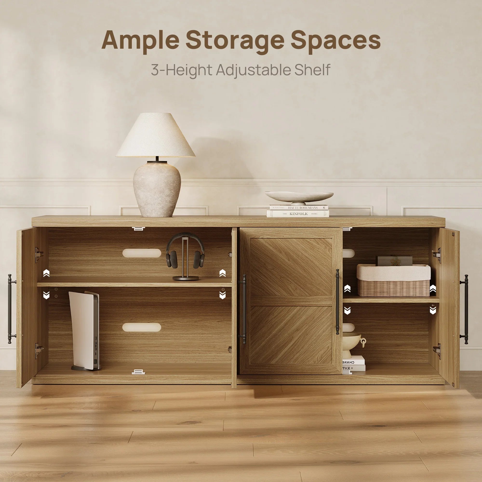 Willow TV Stand, 61.3 Inch Wide