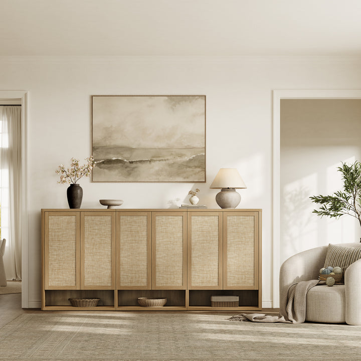 Zura Modular Shoe Cabinet with 6 Doors, 70 Pairs