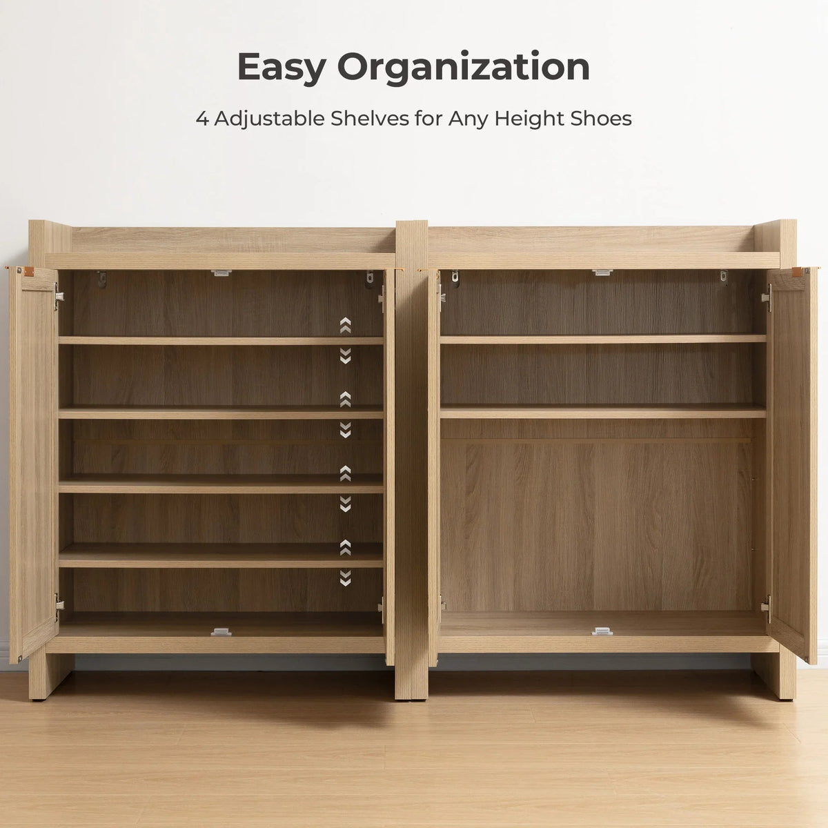 Savanna Rattan Shoe Cabinet, 2 Doors