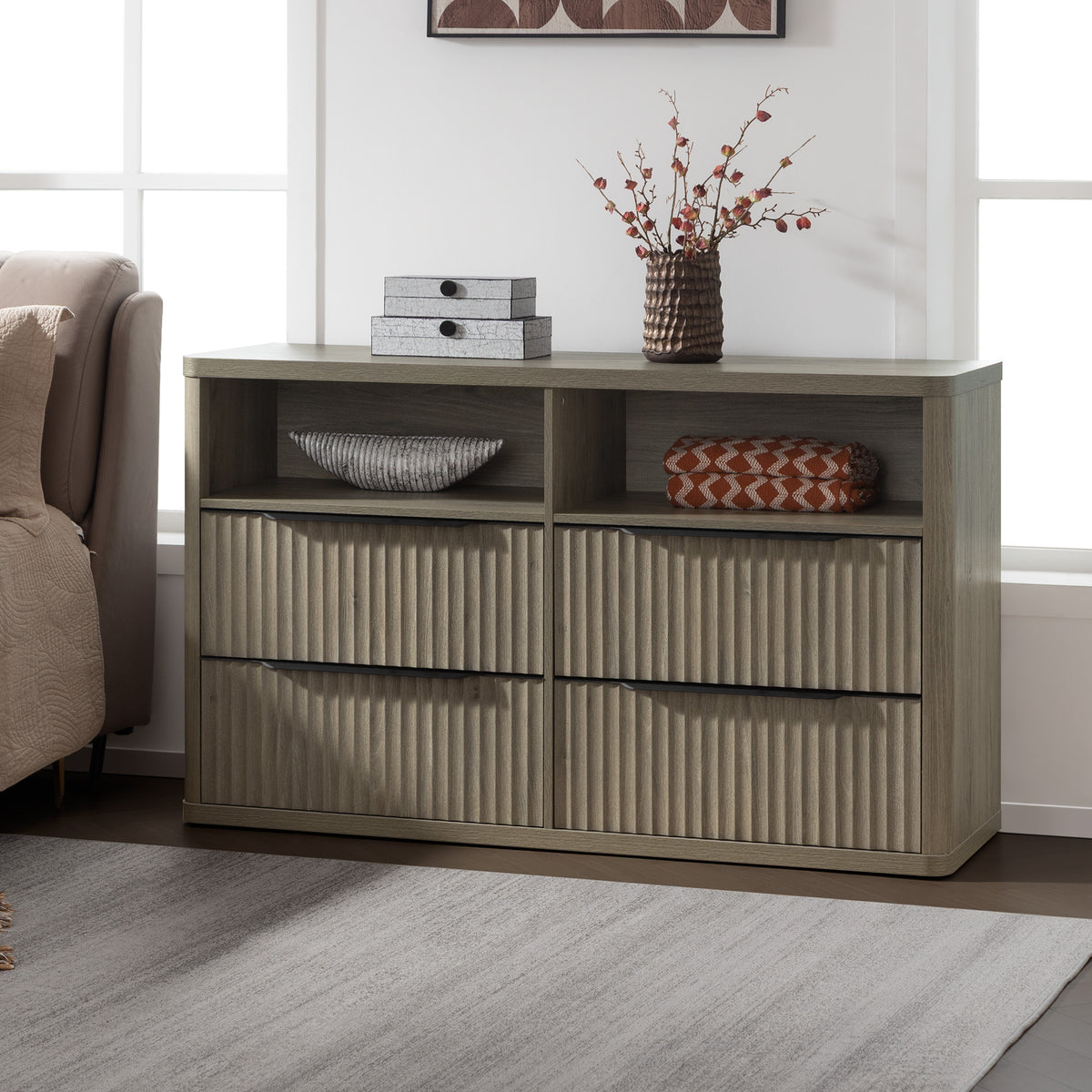 Cas Horizontal Chest, Open Drawers
