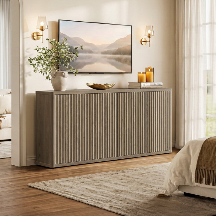 Cas 61'' Wide TV Stand with 4 Doors