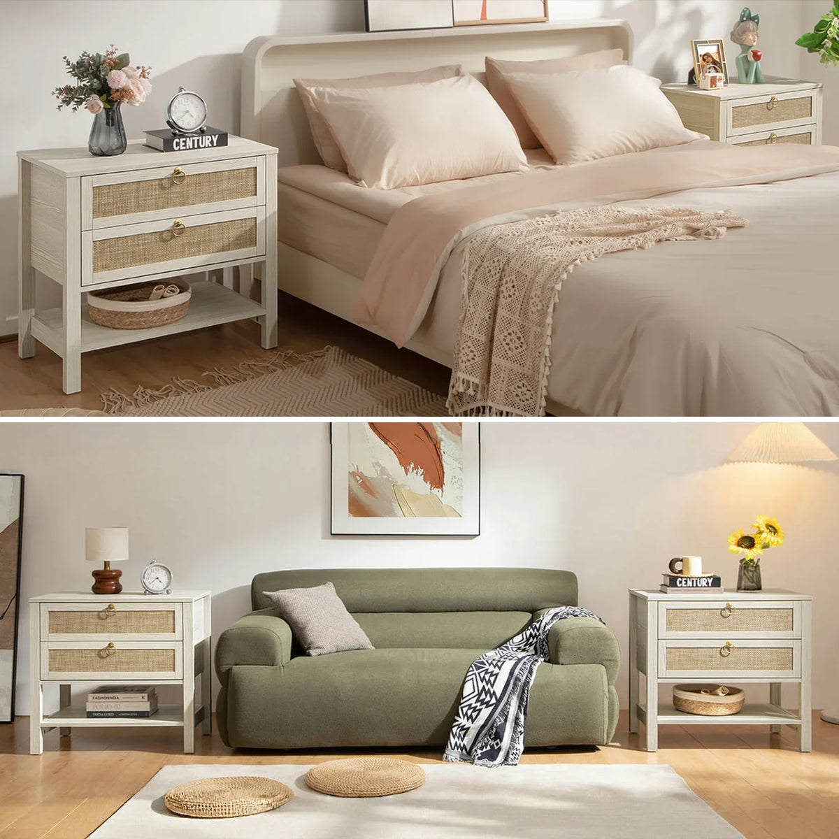 Terra 7 Drawers Dresser and Nightstands Set