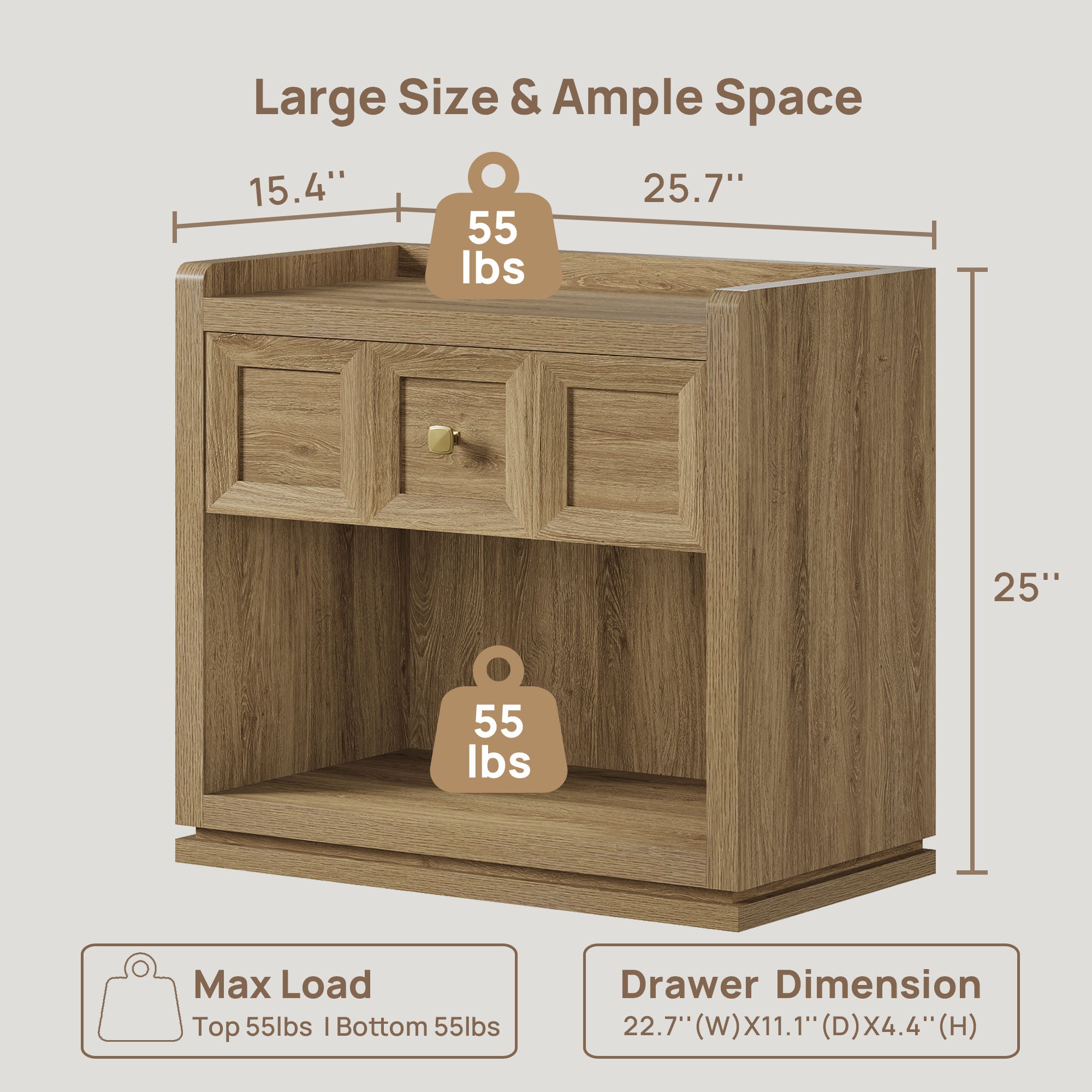 Helio 6 Drawers Dresser and Nightstand