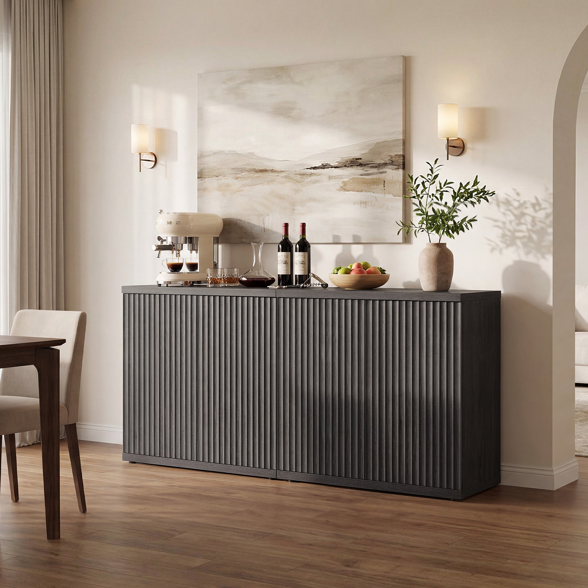 Stria Sideboard Cabinet, Living Room Storage