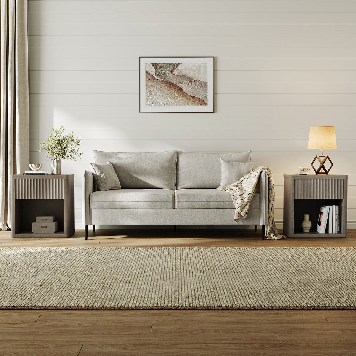 Cas Night Stand with Storage, Set of 2