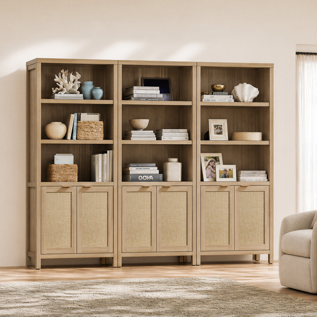 Savanna 5-Shelf Tall Bookcase