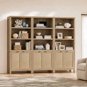 Savanna 5-Shelf Book Storage Cabinet, Set of 3