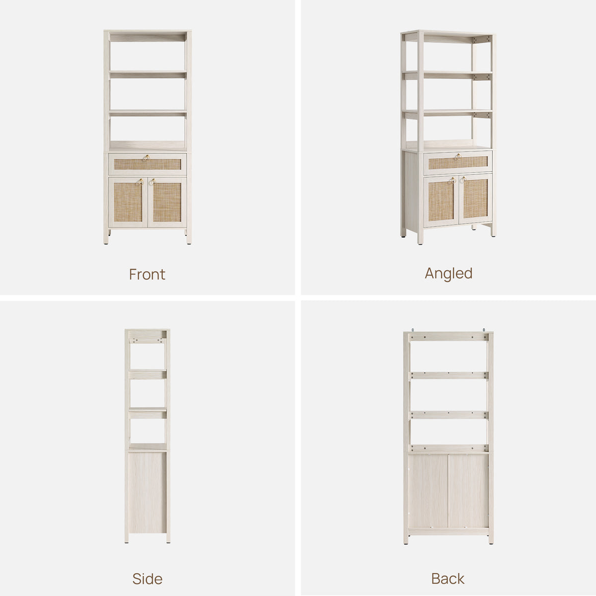Terra Bookshelf With Drawer and Doors