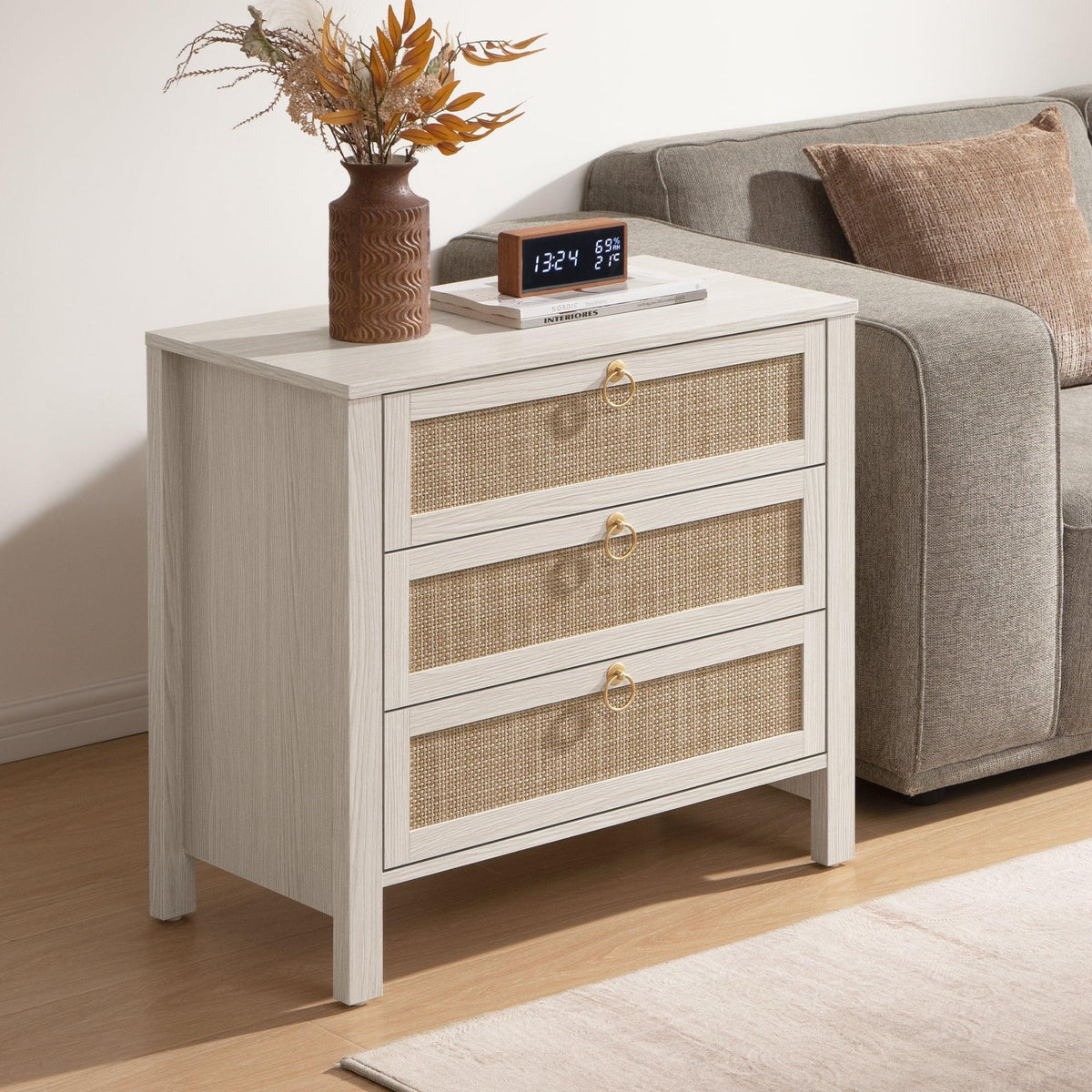 Terra 3 Drawers Nightstand
