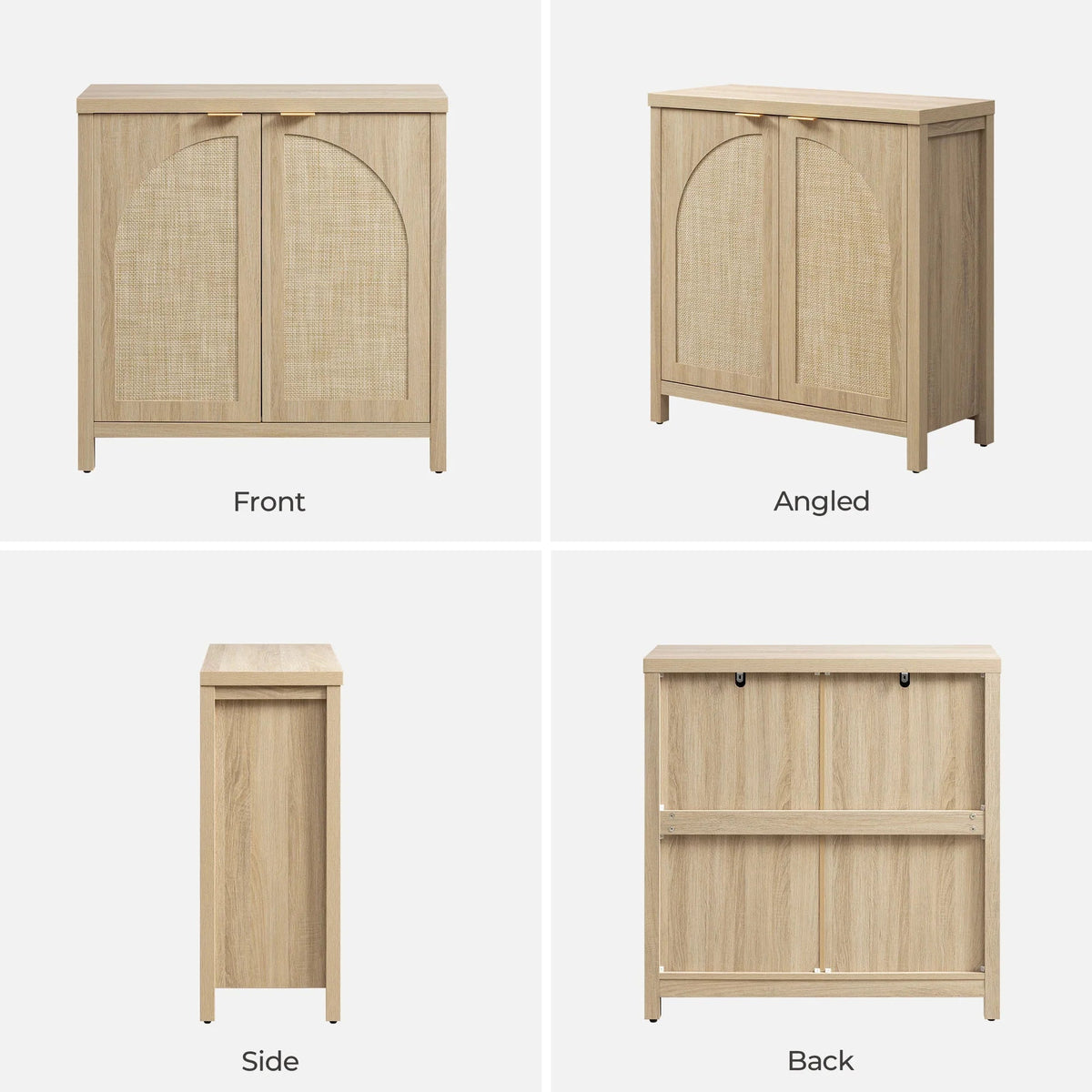 Savanna Cabinet with Arched Doors - 3 Pieces - Black Oak