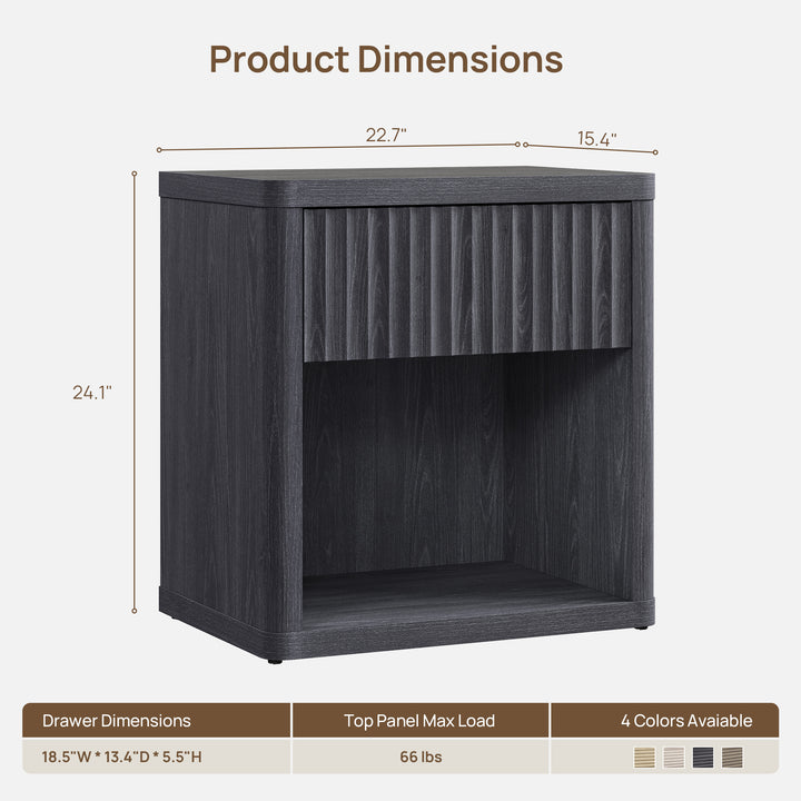 Stria Dresser and Night Tables Set