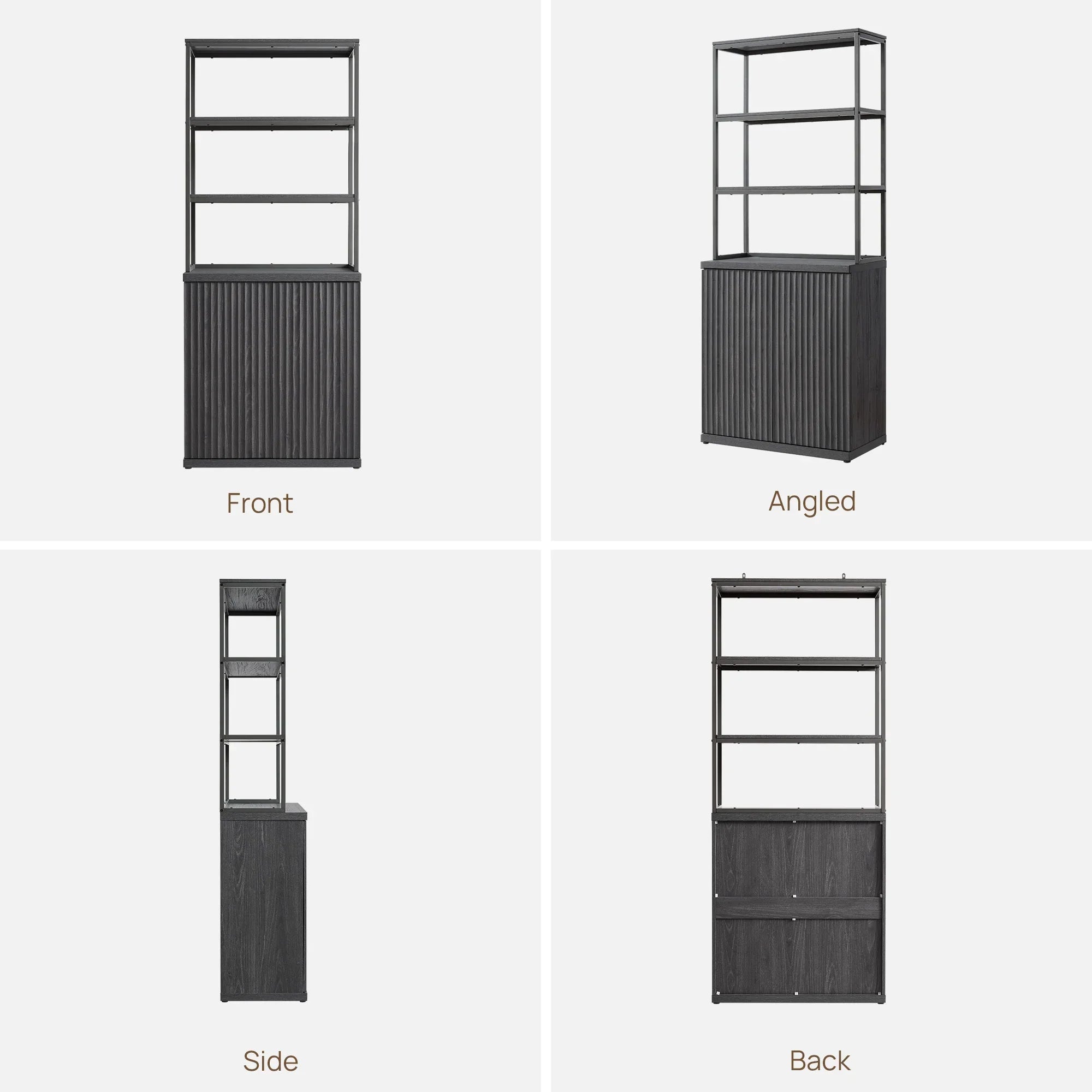 Stria Bookshelf, 2 Doors