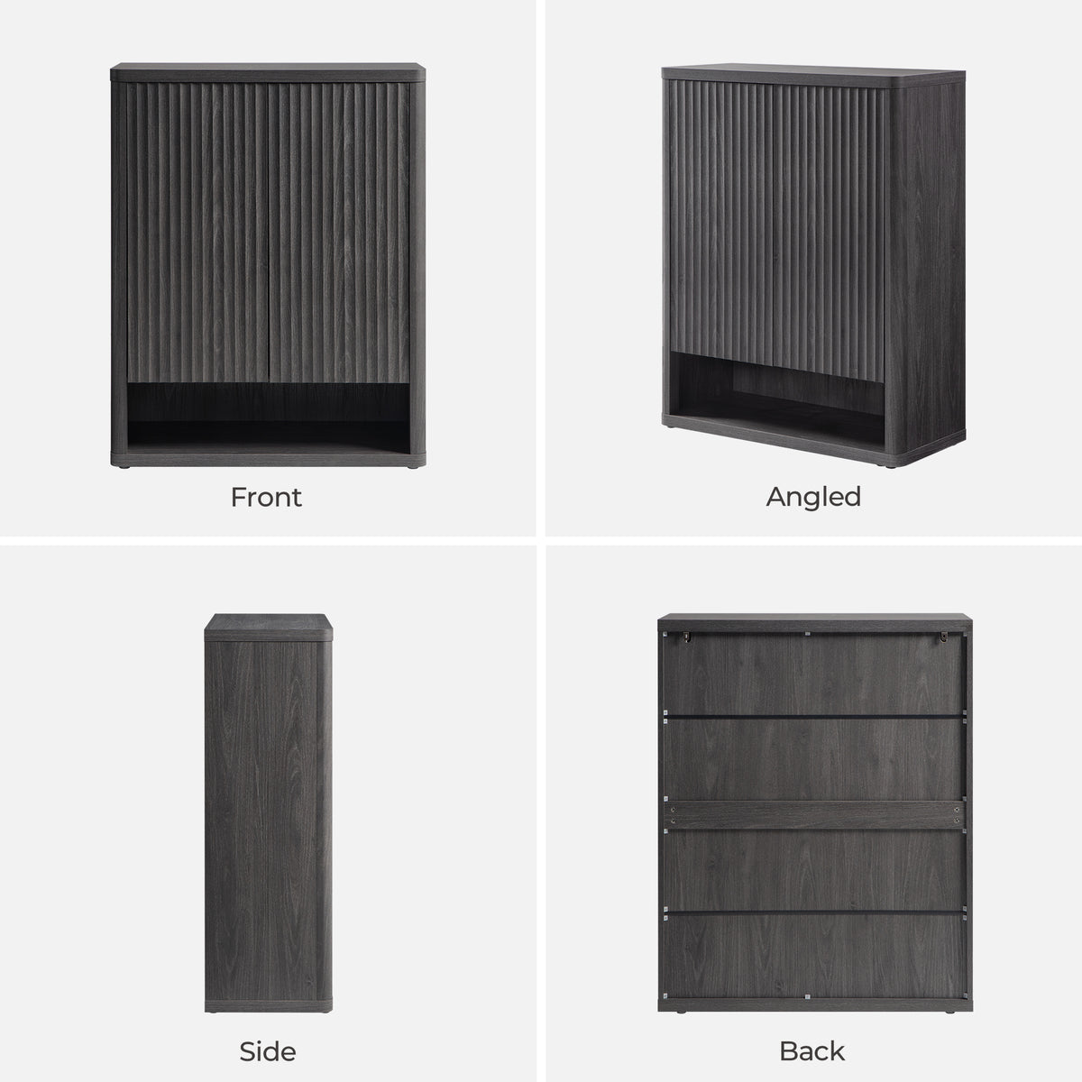 Cas Black Shoe Cabinet Entryway