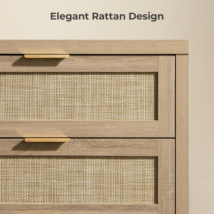 Savanna 6 Drawers Dresser, Wardrobe and Nightstands Set