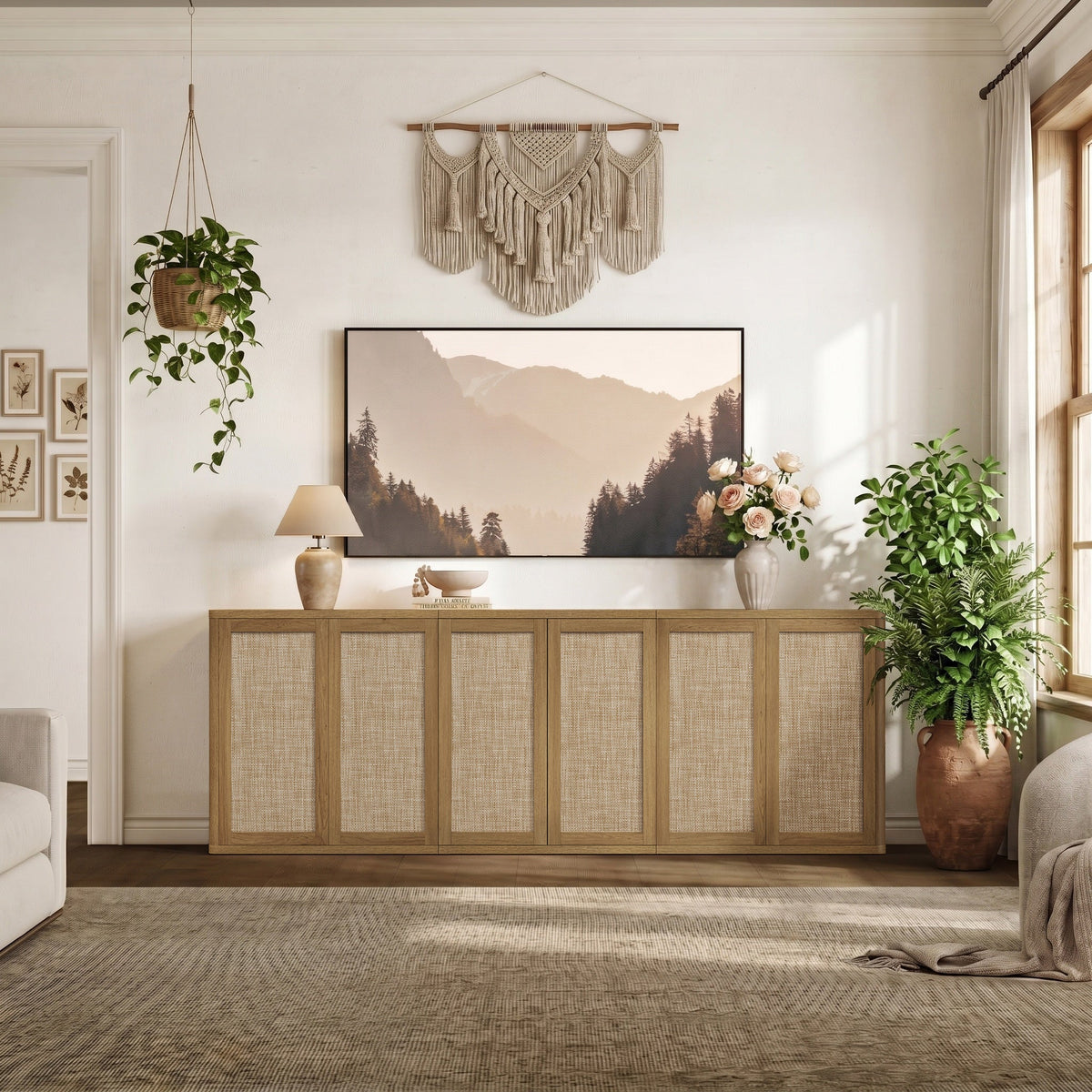 Zura Modular TV Console Set with Doors, Set of 3