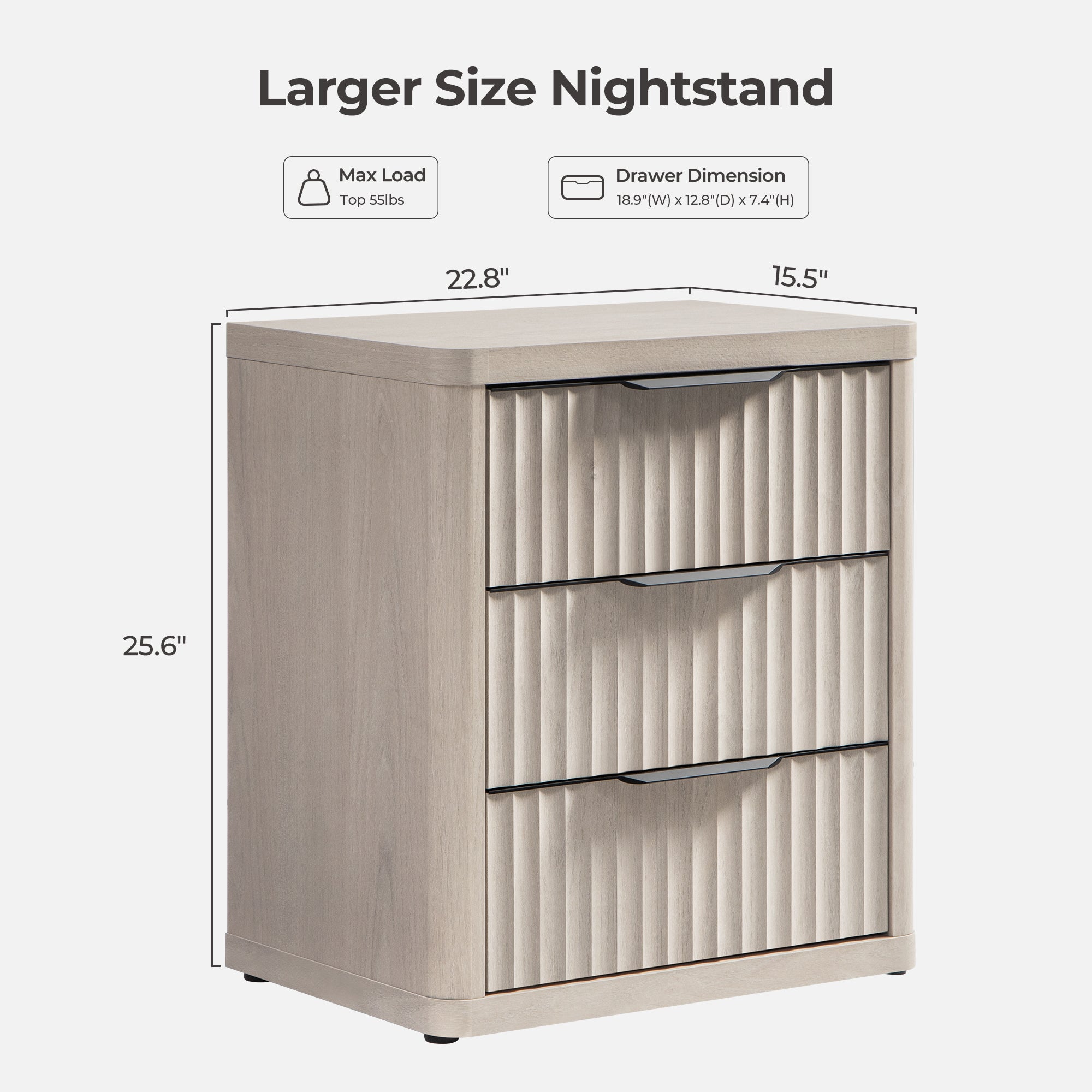 Cas 7-Drawer Dresser and 3-Drawer Nightstands Set