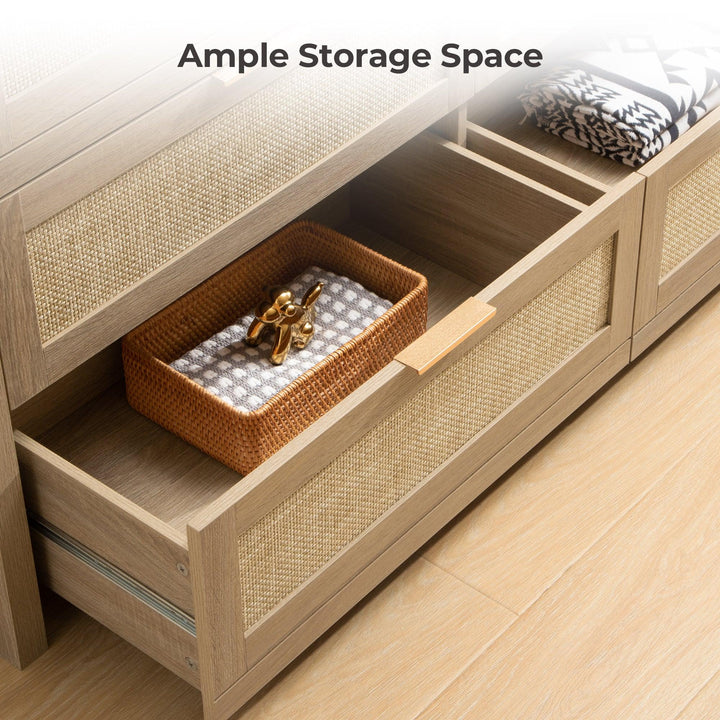 Savanna Dresser, Nightstand and Wardrobes Closet Set